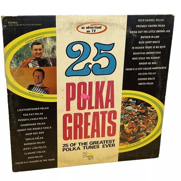 25 Polka Greats Vol. 1 (Vinyl, 1971) K-Tel International C 10123 Good+ LP - Picture 1 of 12